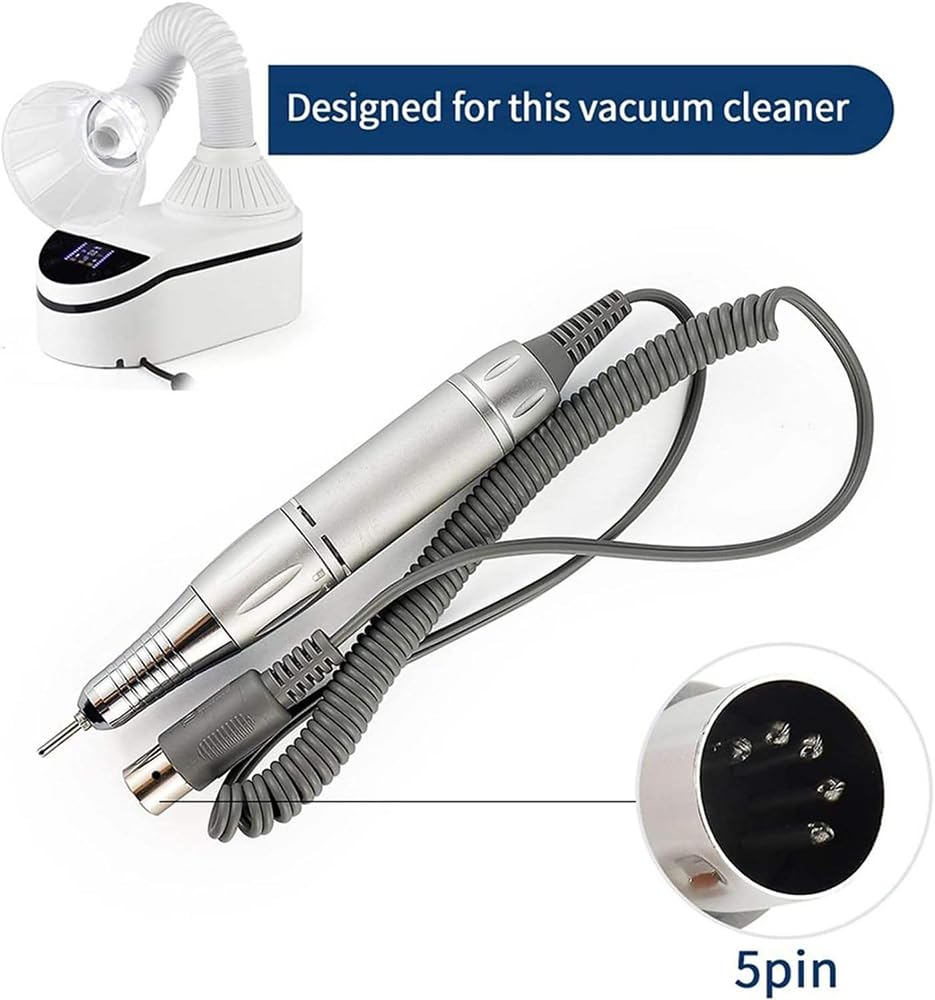 Professional 2 in 1 230W Nail Dust Collector Electric Nail Drill Machine (Vacuum Cleaner+Nail Drill Pen)