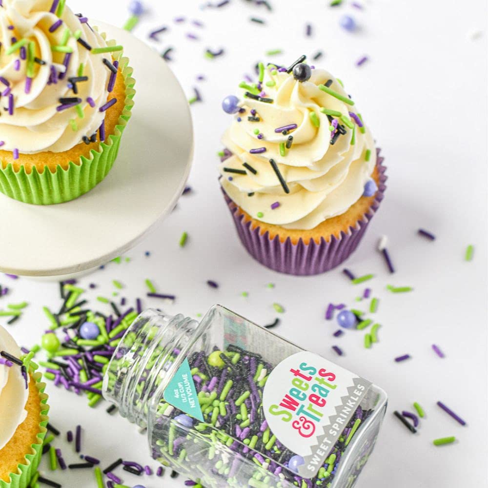 Halloween Sprinkles, Halloween Cupcake Toppers, Tasty Halloweens Cupcake Decorations and Halloweens Cake Decorations Edible for Food, Baking Sprinkles for Cake Decorating