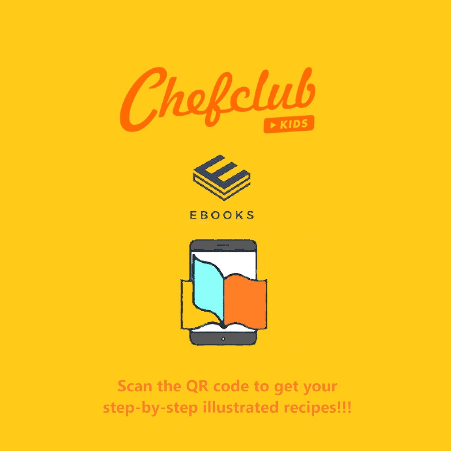 Chefclub Kids E-Book Starter Kit - Illustrated Multi-Language Recipe eBook with BPA-Free Color-Coded Measuring Cups, Montessori-Inspired Learning Tool for Cooking & Baking Dry or Liquid Ingredients