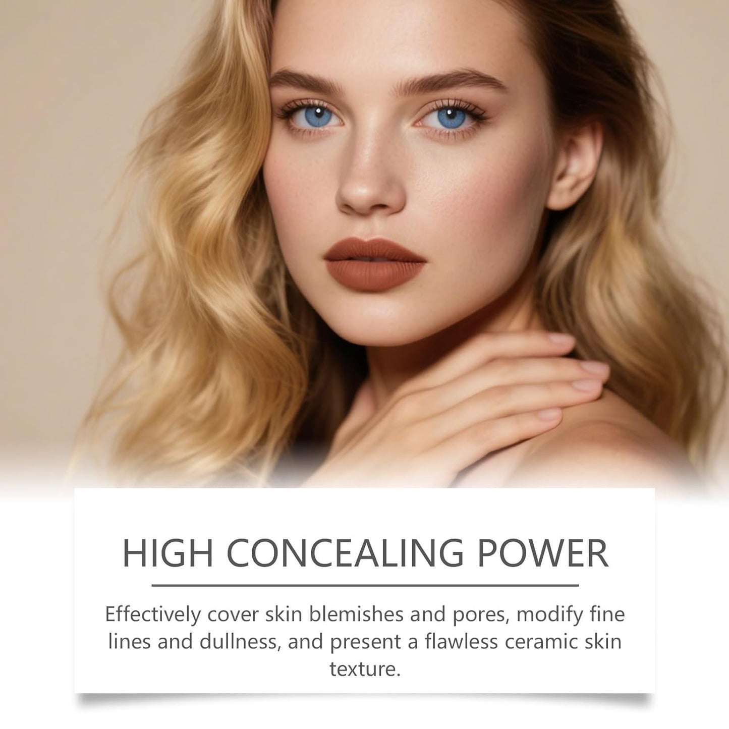 Blanc Cover Cream Stick, Color Changing & Brightening Makeup Base, Blanc Effect Cover Cream Stick for Smooth Hydrating Skin, Concealer & White Foundation for a Flawless Look (Natural)