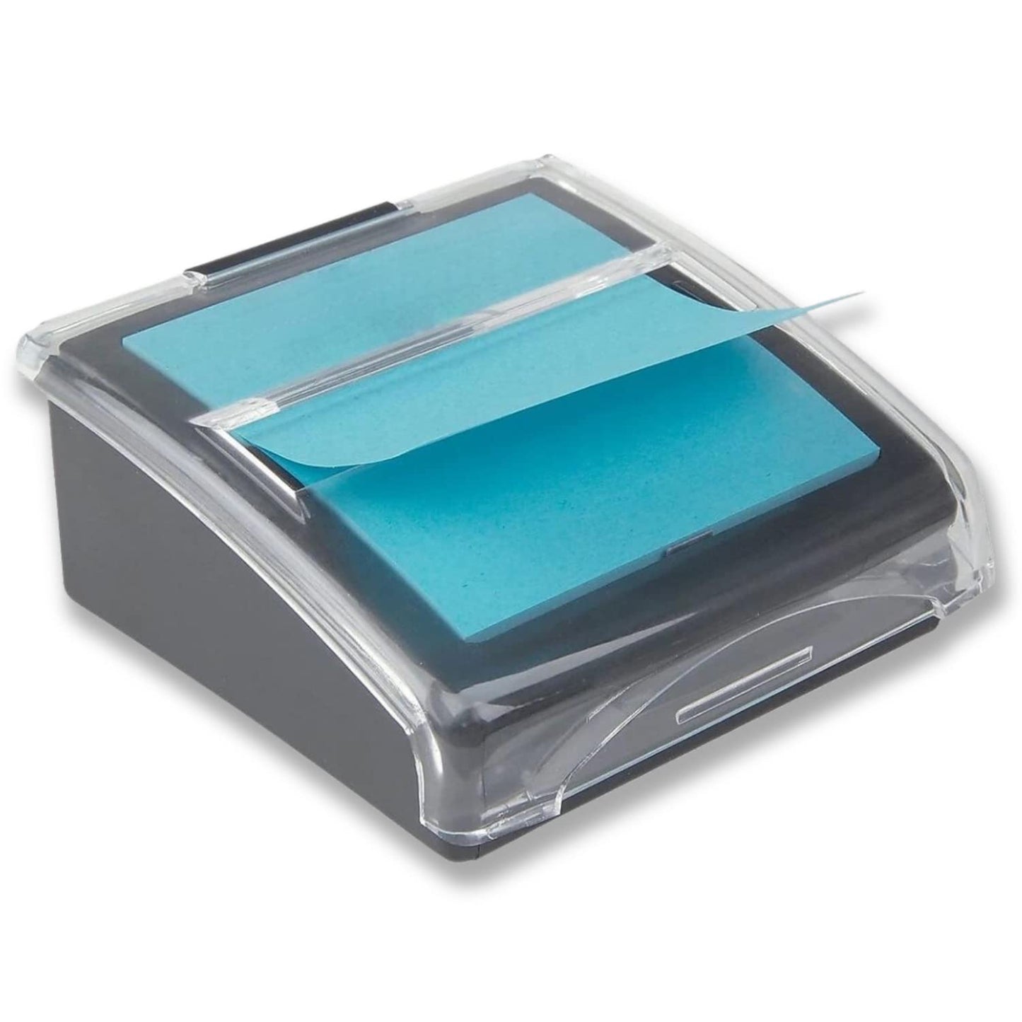1InTheOffice Pop-Up Note Dispenser, Sticky Note Dispenser, Self-Stick Note Pad Holders, 3x3, Black, 1 Pack