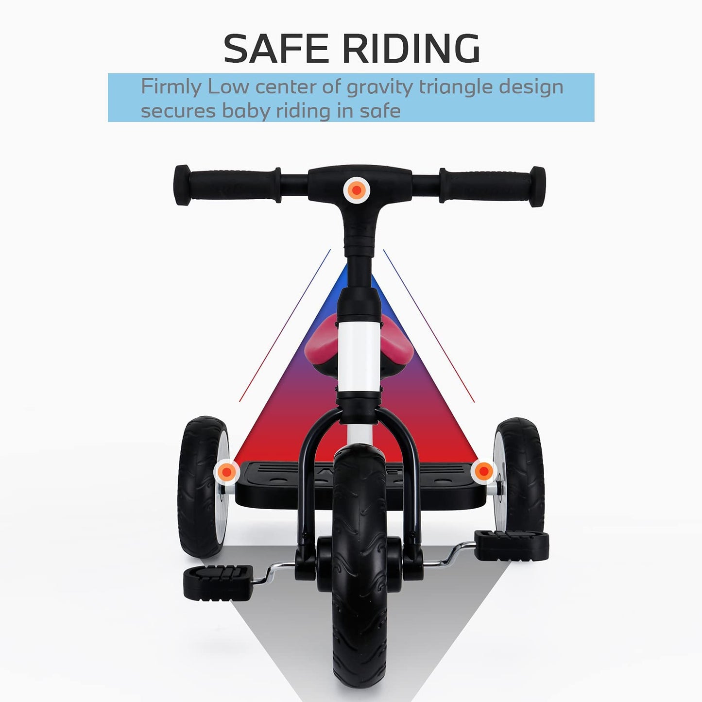 BMW Toddler Tricycle for Boys & Girls Aged 2-5, Valuable Gift for 2 3 4 5 Years Old, Pearl White