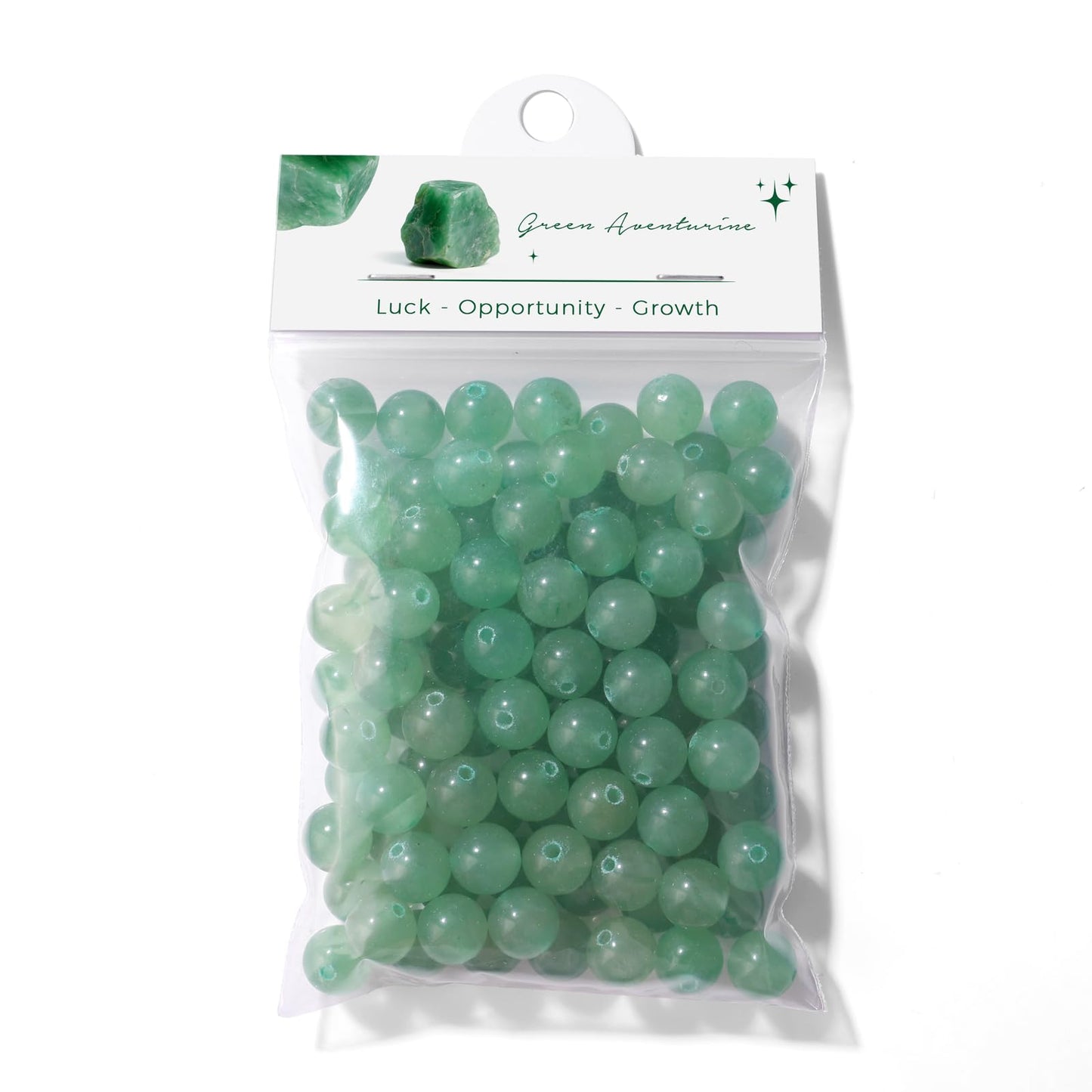 Raicegs 100pcs 8mm Green Aventurine Beads Natural Gemstone Beads Round Loose Beads for Jewelry Making DIY Bracelets Necklace