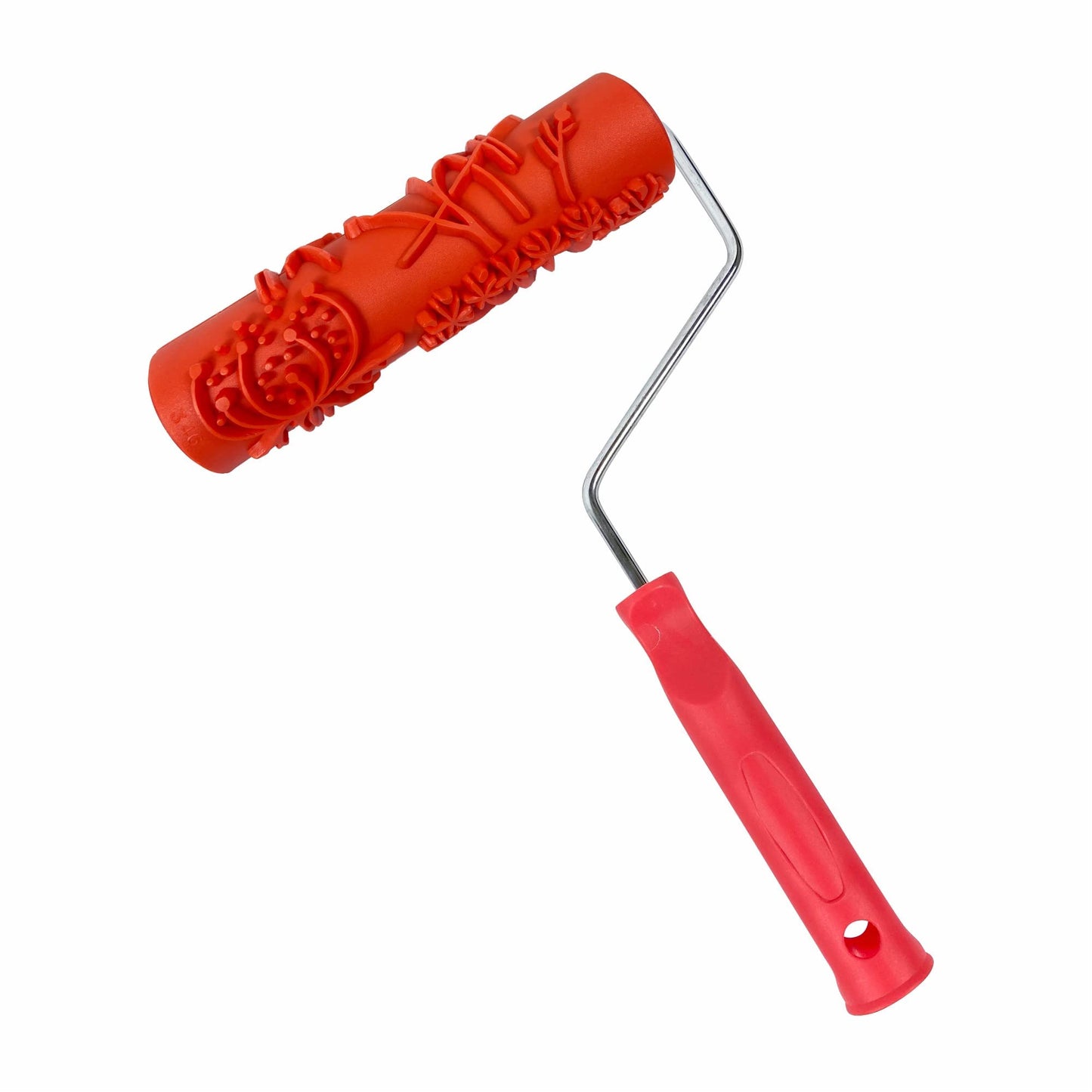 Hanroy 7'' Patterned Paint Roller for Wall Decoration Classic Brick Embossing Texture Rubber Roller Decorative Household DIY Paint Art Tool for Wall Decoration(EG346T)