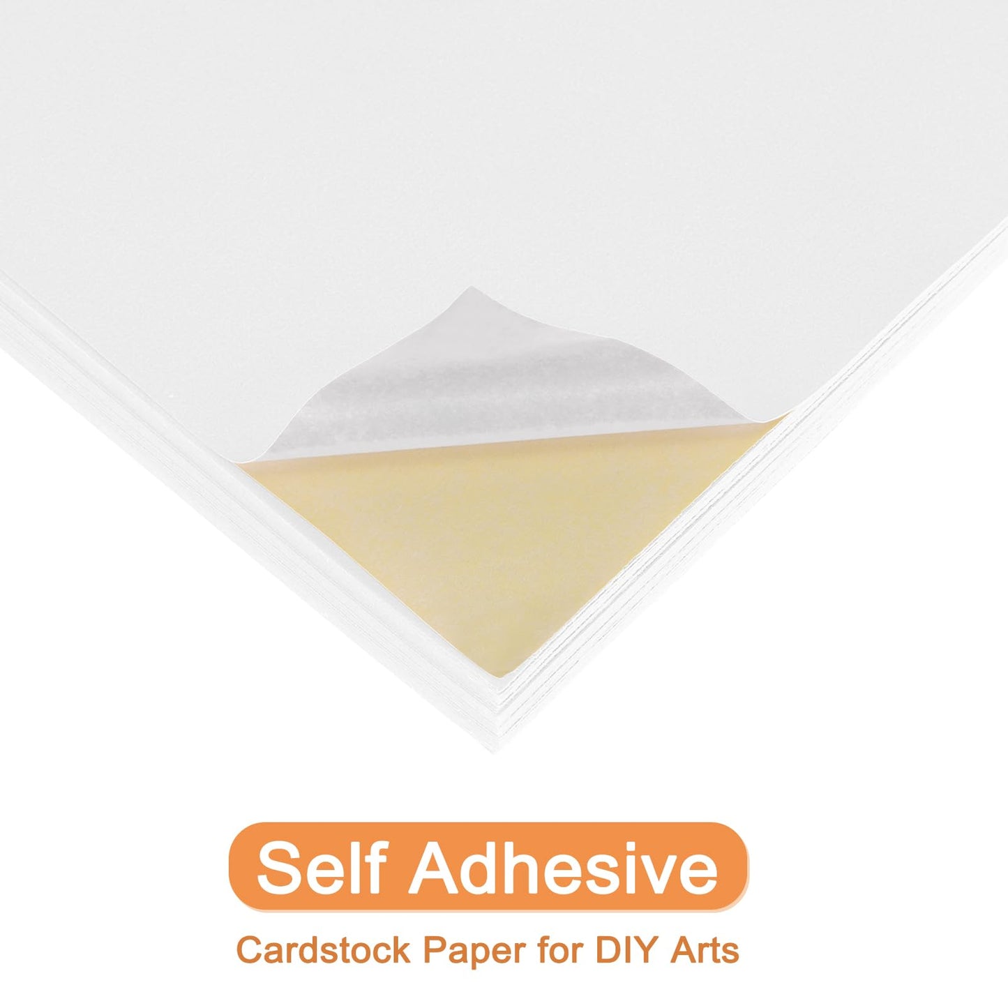 MECCANIXITY 50 Sheets Printable Sticker Paper, 8"x12" A4 Self Adhesive Sticker Backing Paper 250gsm for Craft Scrapbooking Inkjet Printer, White Matte