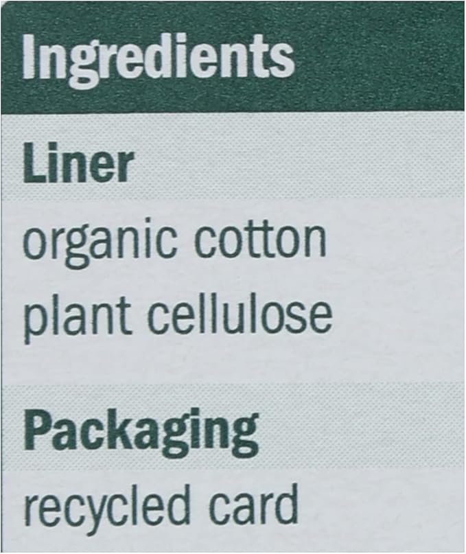 Natracare Natural Organic Mini Panty Liners, Made with Certified Organic Cotton, Ecologically Certified Cellulose Pulp and Plant Starch (10 Pack, 300 Liners Total)…