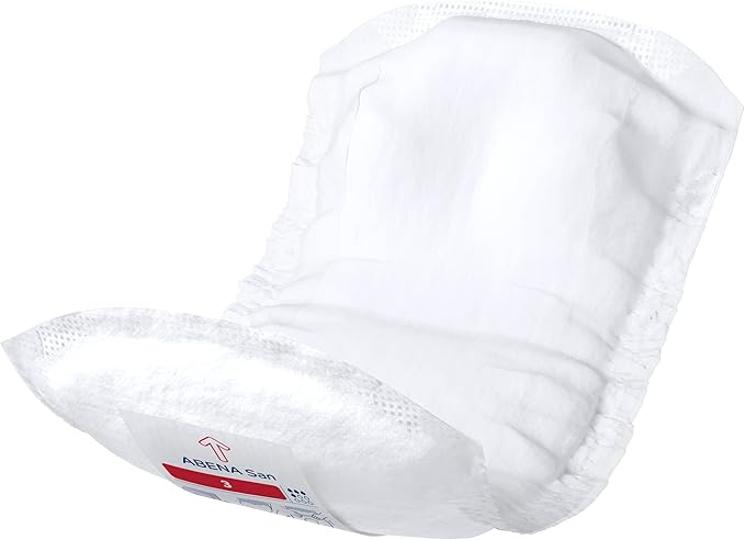 Abena San Premium Incontinence Pads, Light Absorbency, (Sizes 1 to 3A), Size 3, 28 Count