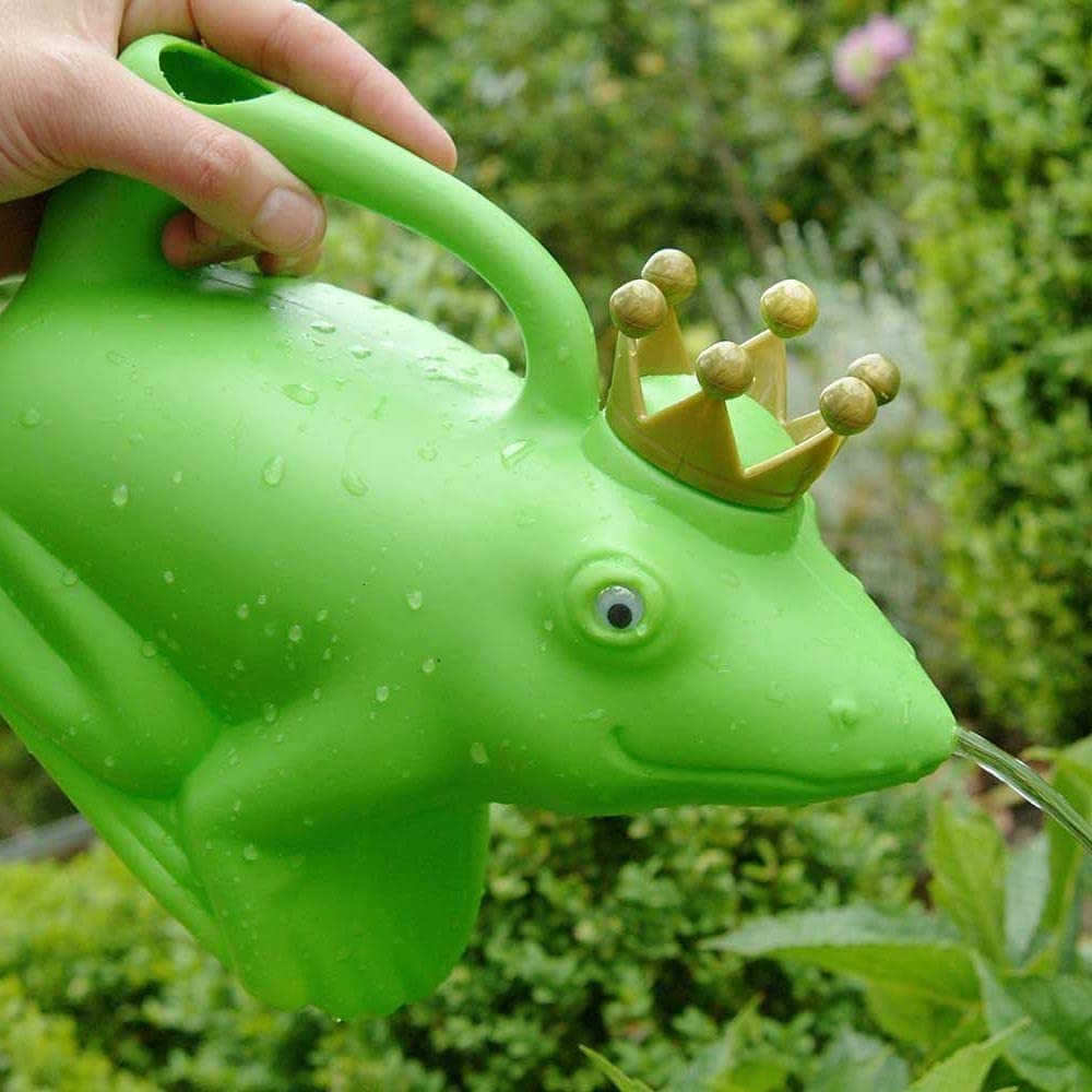 Esschert Design Watering Can - Frog Prince Green