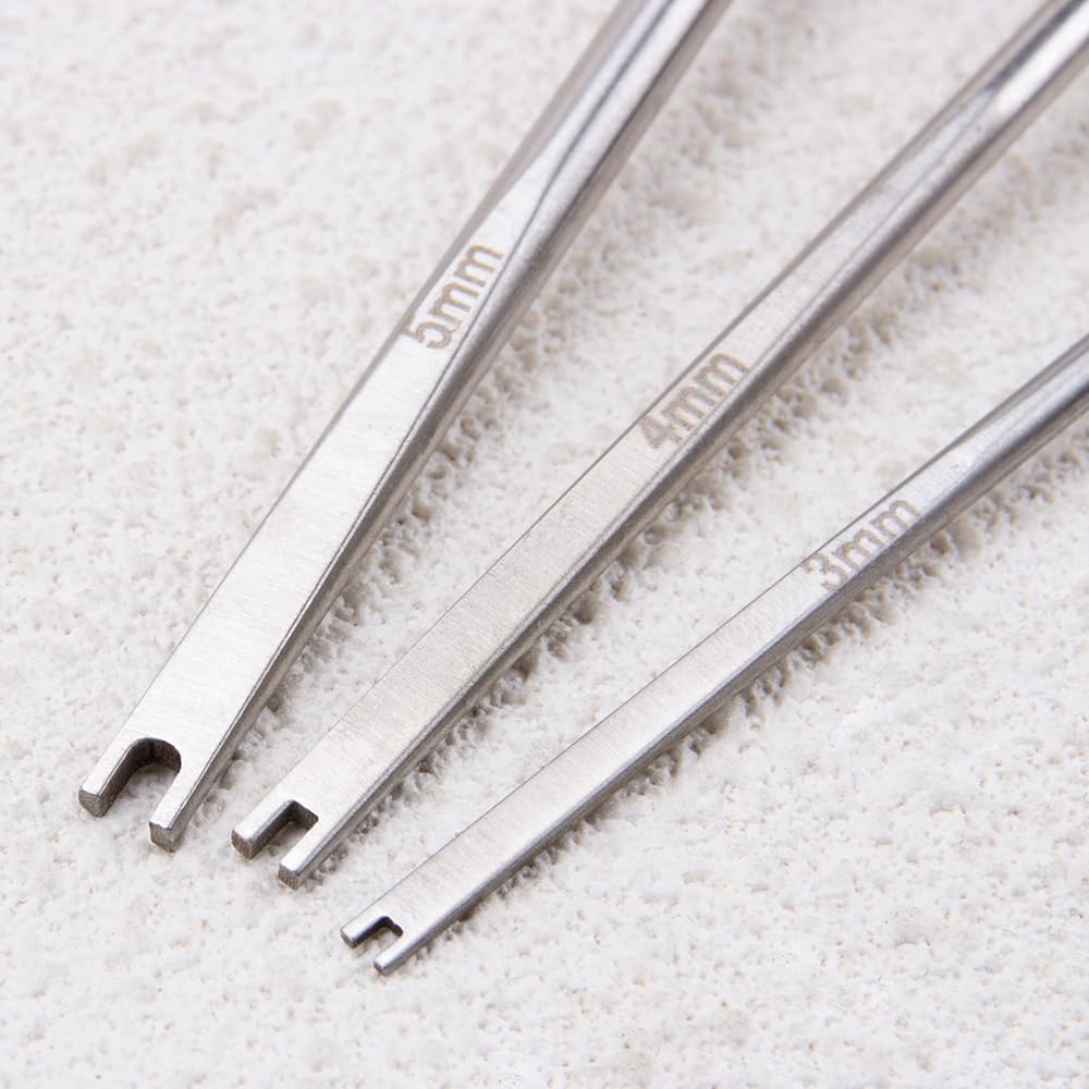 ZORZA 3Pcs Versatile Cotton Stuffing Tool for DIY Handcrafts Crochet Projects Includes 3mm 4mm 5mm Cotton Filler Tools for Sewing Crafting