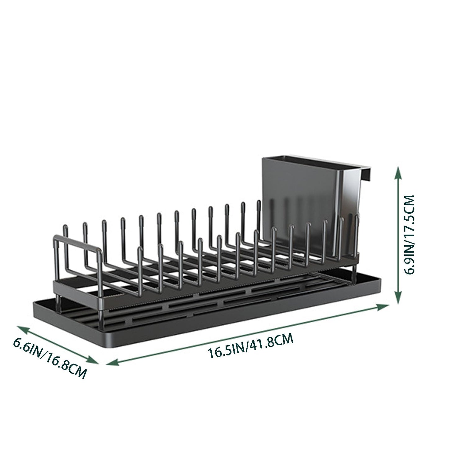kowiofame Cup Drying Rack Dish Drying Water Bottle Dryer Rack Long Kitchen Sink Counter Drainer Over Tray Plate Forks Glass Cups Spoons Organizer