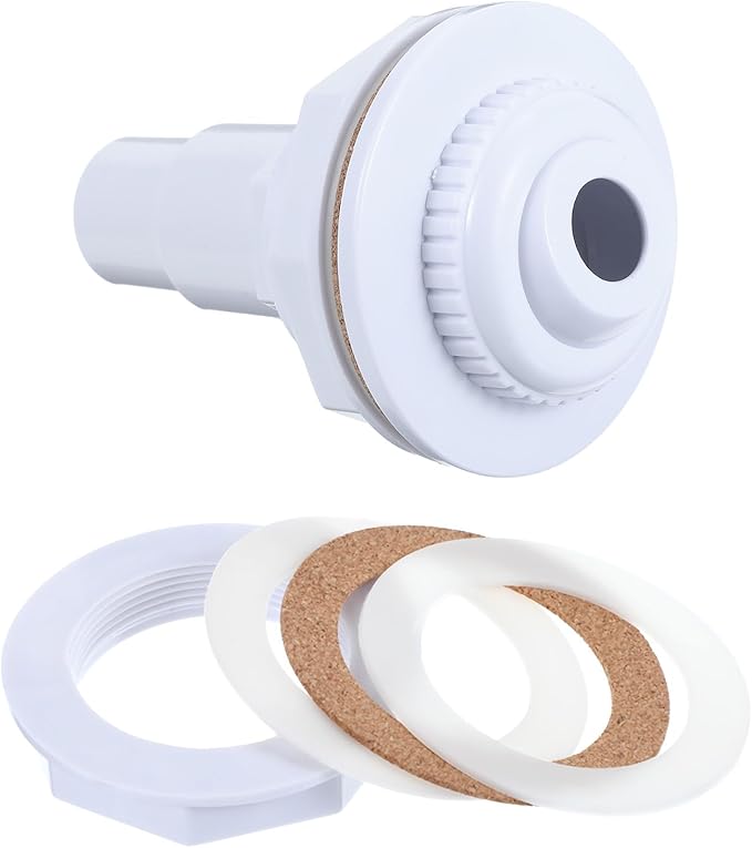 Pool Return Jet Kit with Gaskets and Adapter for Above Ground 3/4" Directional Flow Eyeball Inlet Jet with Locknut and Gasket Swimming Pool Return Jet Replacement Parts