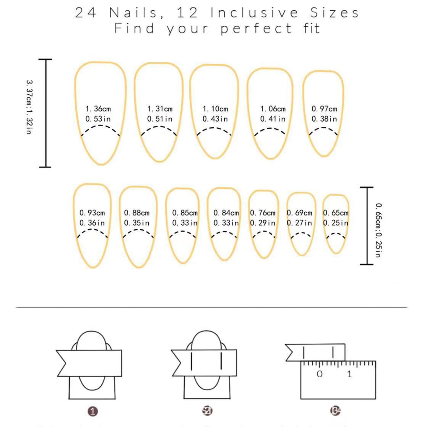 YHGIJ 24pcs Medium Almond Press-on Nails: Multicolor Floral & Plaid Designs, Glossy Plastic Finish