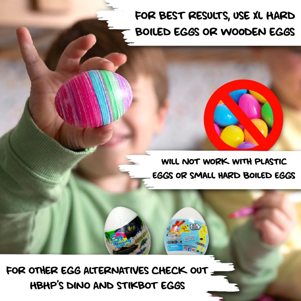 EggMazing Easter Egg Mini Decorator Kit Arts and Crafts Set - Includes Egg Decorating Spinner and 6 Markers - Ages 3 and Up [Packaging May Vary]