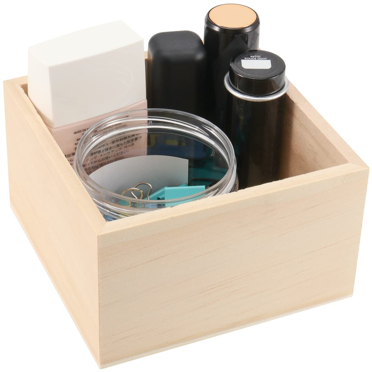 SINJEUN 12 Pack 4" x 4" Rustic Wooden Box Unfinished Small Wooden Box Wood Square Organizer Container for Crafts, Storage, Home Decor, Centerpiece, Party Supplies