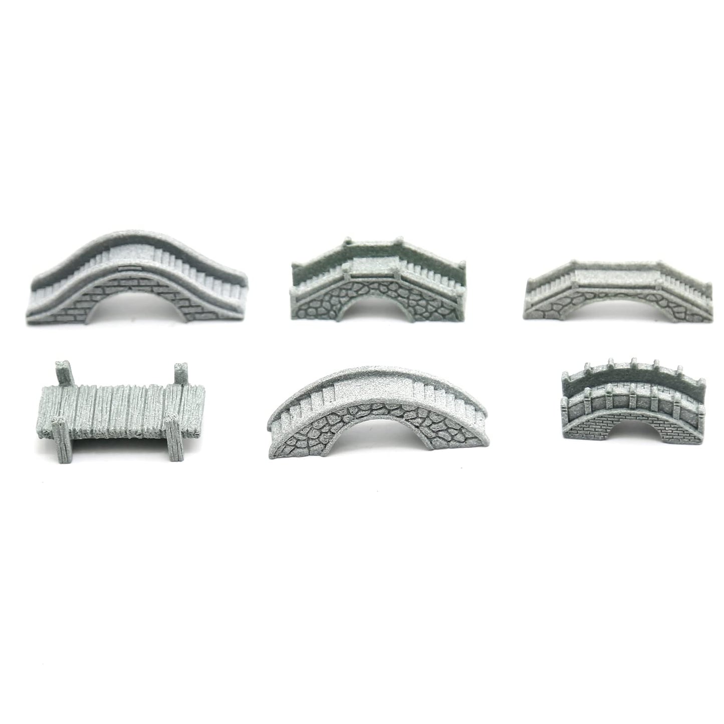 MDEOOSKY 6PCS Mini Stone Bridge Ornaments for Garden Outdoor Decor Porch Yard Potted Plants Micro Landscaping Tiny Home Kit Art Statues Ornament