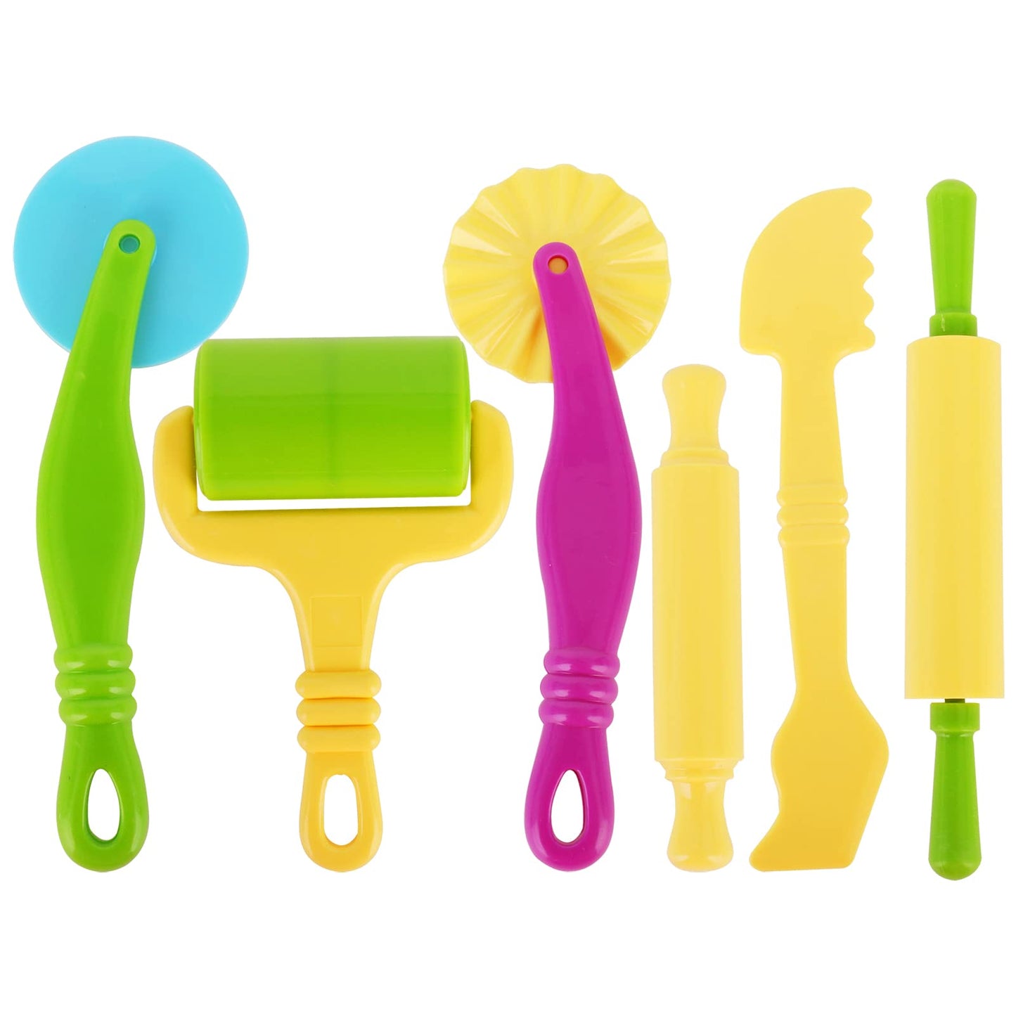 Dough Tools Set for Kids Ages 2-4, 25pc Creative Play Accessories with Molds and Cutters, Non-Toxic Modeling Clay Toys for Toddlers Sensory Activities