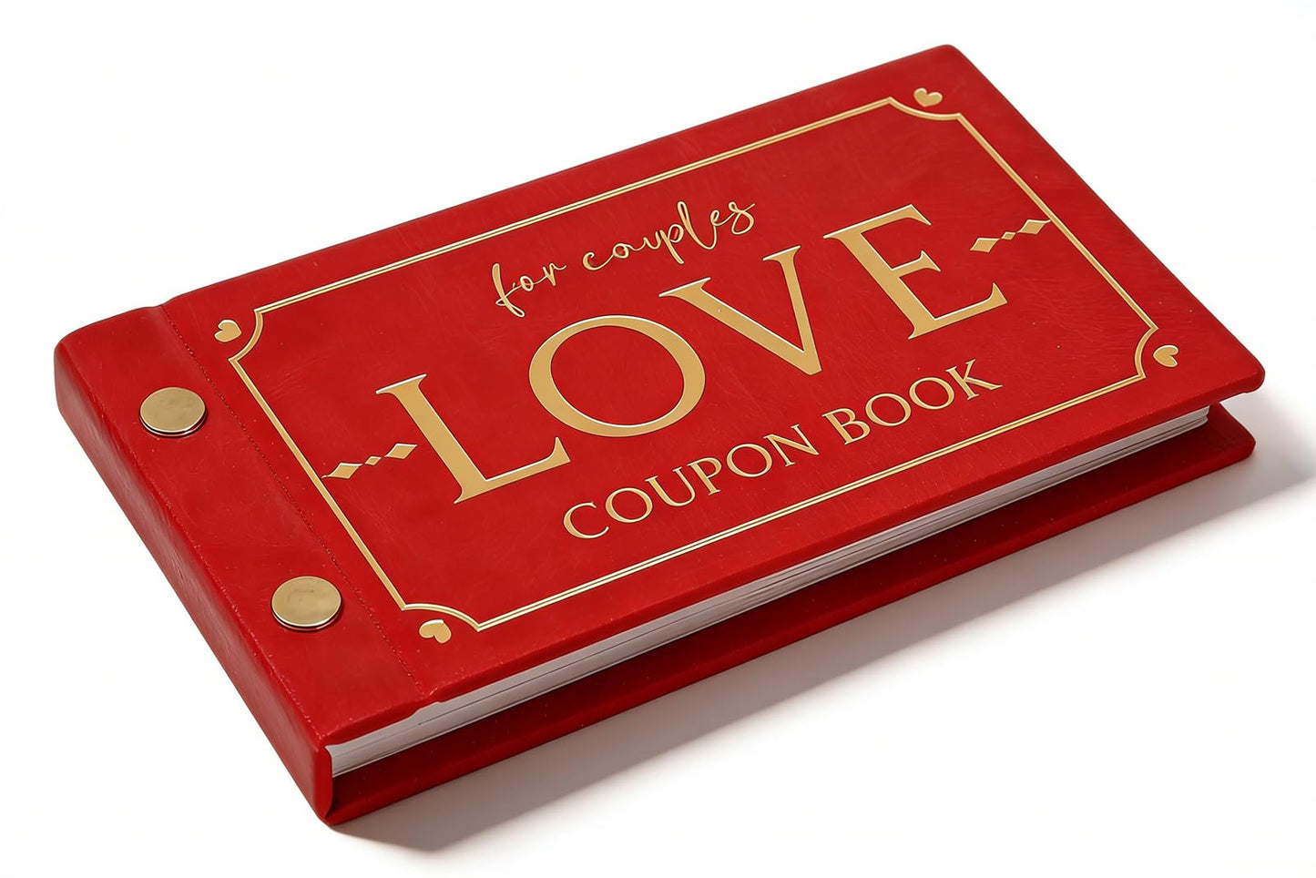 JULEASEL Love Coupons for Him – 30 Blank Personalized Coupons | Romantic Valentines Gifts for Him, Thoughtful Valentines Day Gifts for Husband, Cute Vday Gift for Boyfriend (Ruby Red)