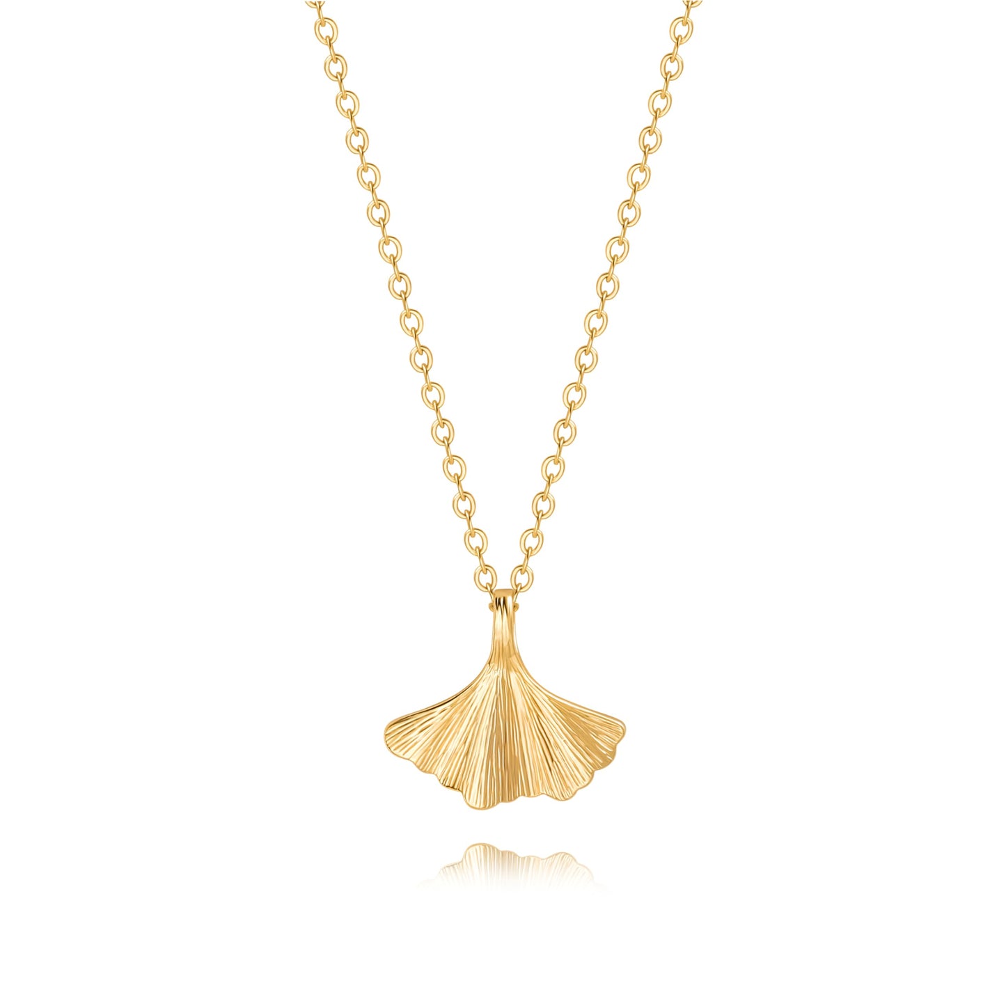 CANEVINKA 18K Gold Plated Ginkgo Leaf Pendant Necklace Autumn Dainty Personalized Handmade Layered Charm Necklace Bohemian Adjustable Pendant Thin Cable Chain Necklace for Women