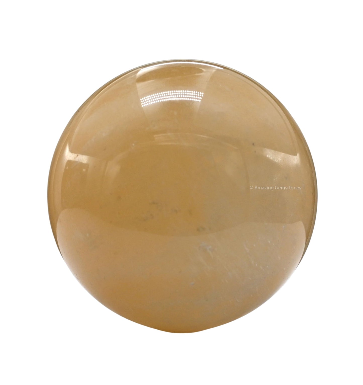Amazing Gemstone Yellow Calcite Crystal Ball with Stand - 2 Inches Crystal Sphere Meditation Balls for Witchcraft and Decorative Balls