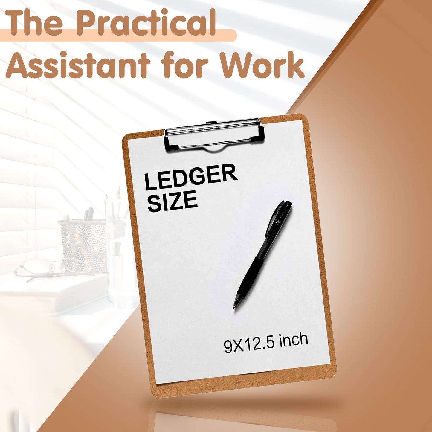 Clipboards, PANDRI 36 Pack Hardboard Office Clipboards, Low Profile Clip, Standard A4 Letter Size, Classroom Supplies, ECO Friendly