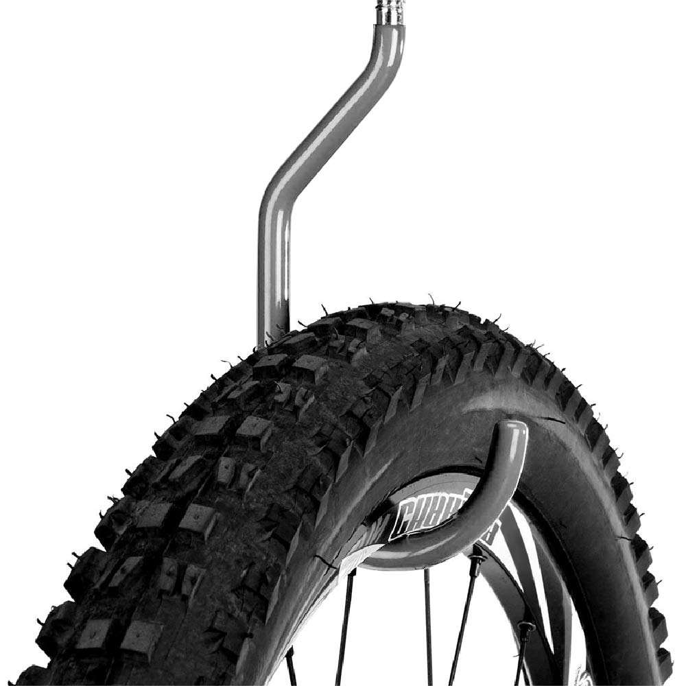 SMARTOLOGY 8 Pack Bike Hanger Storage Hook Rack, Heavy Duty Large Screw in Hooks for Garage Wall and Ceiling Bicycle Storage, Utility Tool Hanger (Gray)