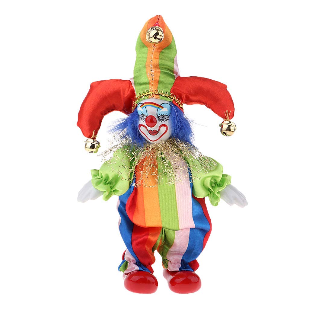 KODORIA Clown Doll Clown Figure Doll Halloween Ornaments Home Table Desk Top Decor - #6