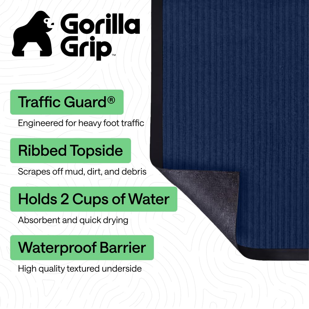 Waterproof Traffic Guard Door Mat (2 Count)