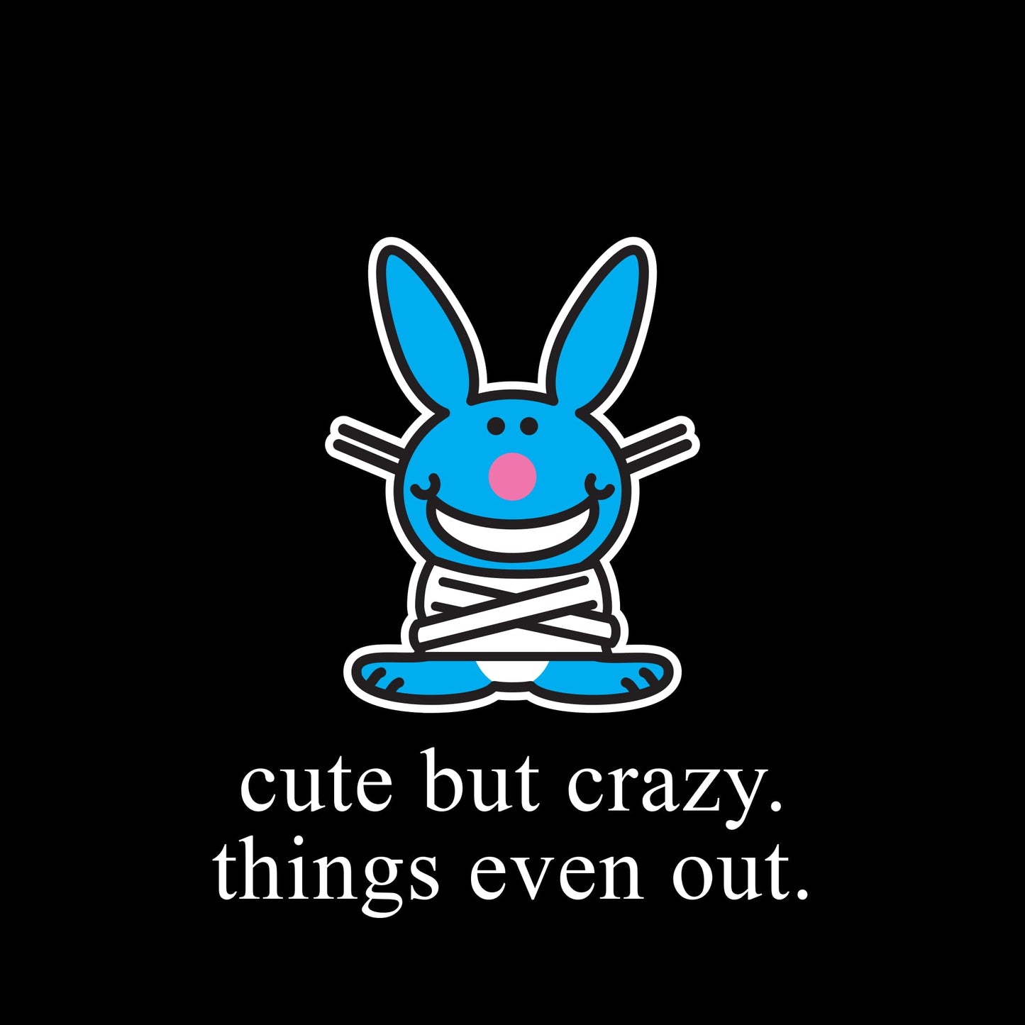 UNCUTE It's Happy Bunny® - Plush (Straitjacket)