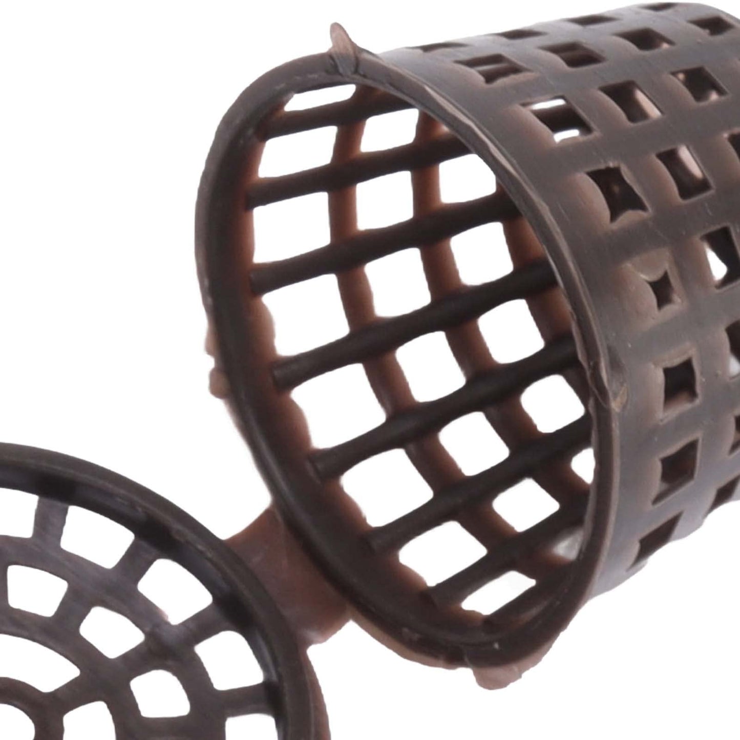 100PCS Bonsai Fertilizer Cups, Plastic Fertilizer Mesh Basket with Lid, Planting Fertilizer Net Pot, Garden Nutrition Box Tools for Succulents and Orchids (Small Size with Lid)