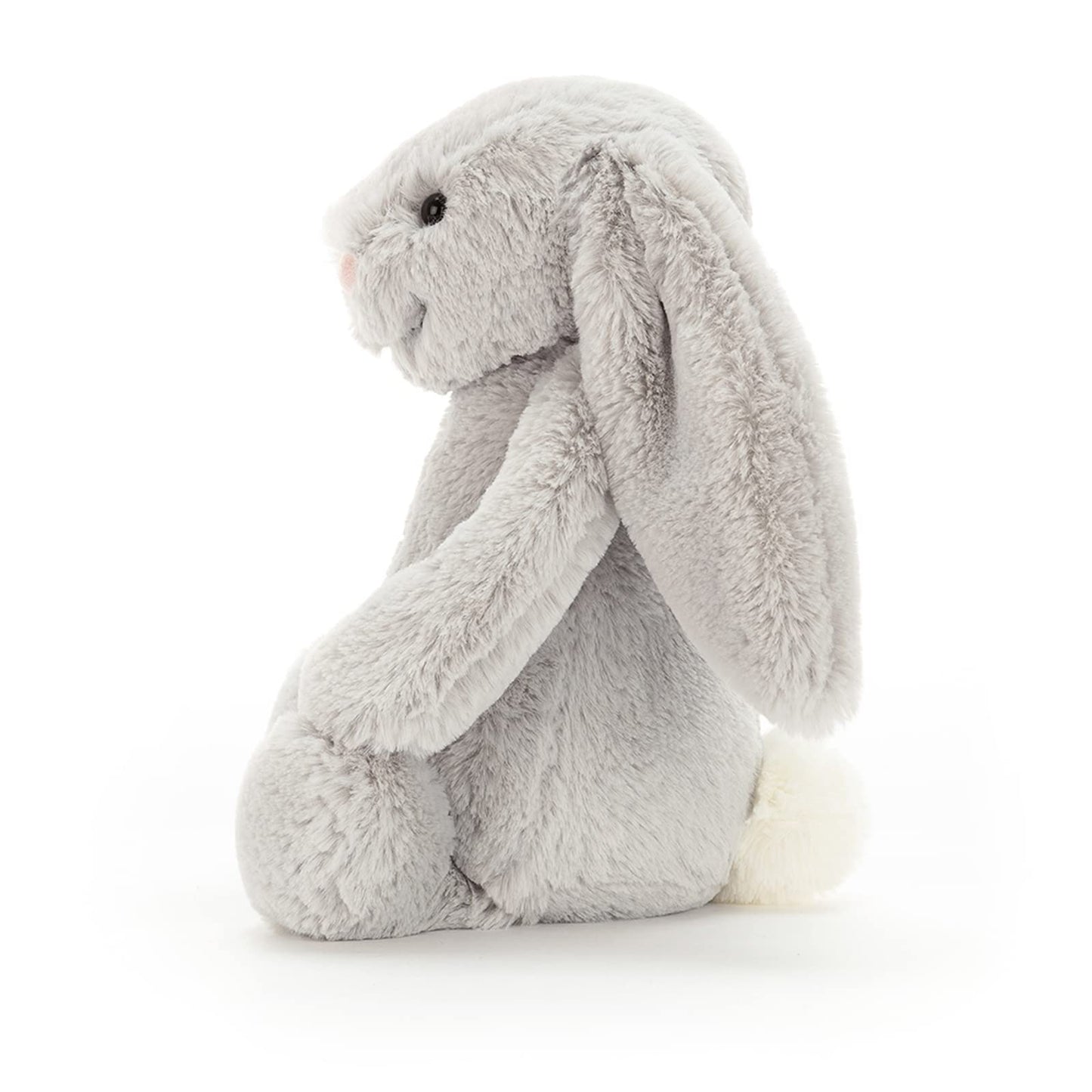 Jellycat Bashful Grey Bunny Stuffed Animal, Medium 12 inches - Rabbit and Bunny Plush Toy - Classic Children's Gift
