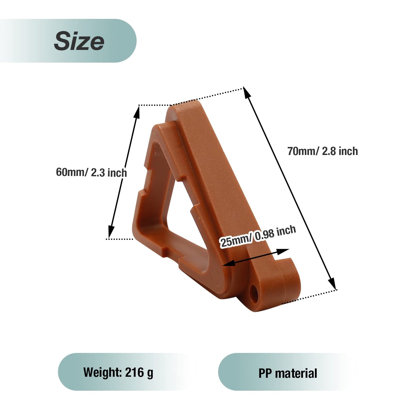 DUZFOREI 20 PCS Black Plant Pot Feet, Planter Lifter, Suitable for Indoor and Outdoor Gardening Plant Bracket, Enhanced Ventilation
