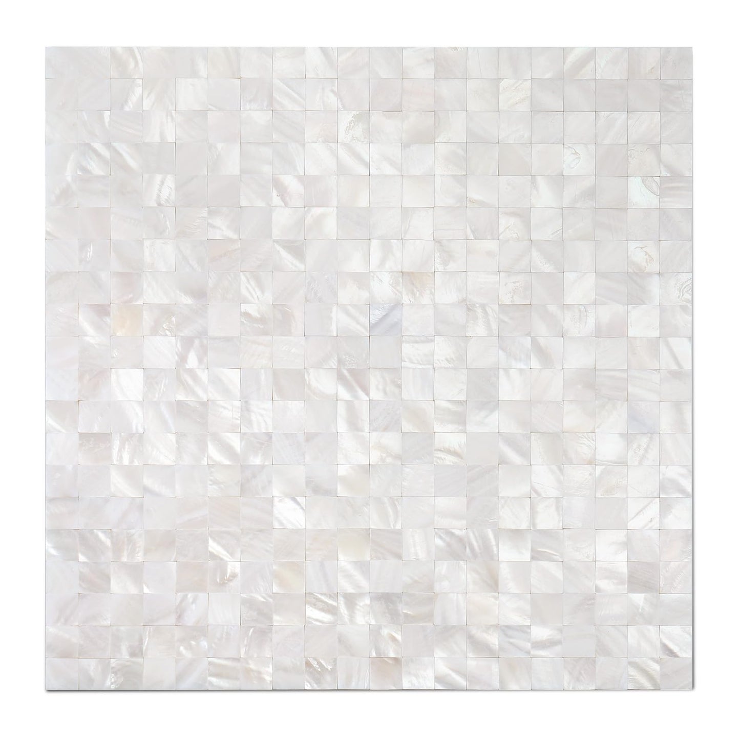 Yew & Tulip Mother of Pearl Peel and Stick Tile Backsplash for Kitchen, 12” x 12” Small Grid Seamless Adhesive Mosaic Wall Tile (Ivory White Mini, 1 Sheets)