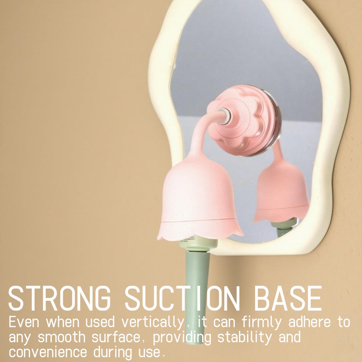 Rotating Nail Polish Bottle Holder | Anti-Spill Tilted Design | Suction Base for Easy Use | Ideal for Nail Art and Storage (Pink)