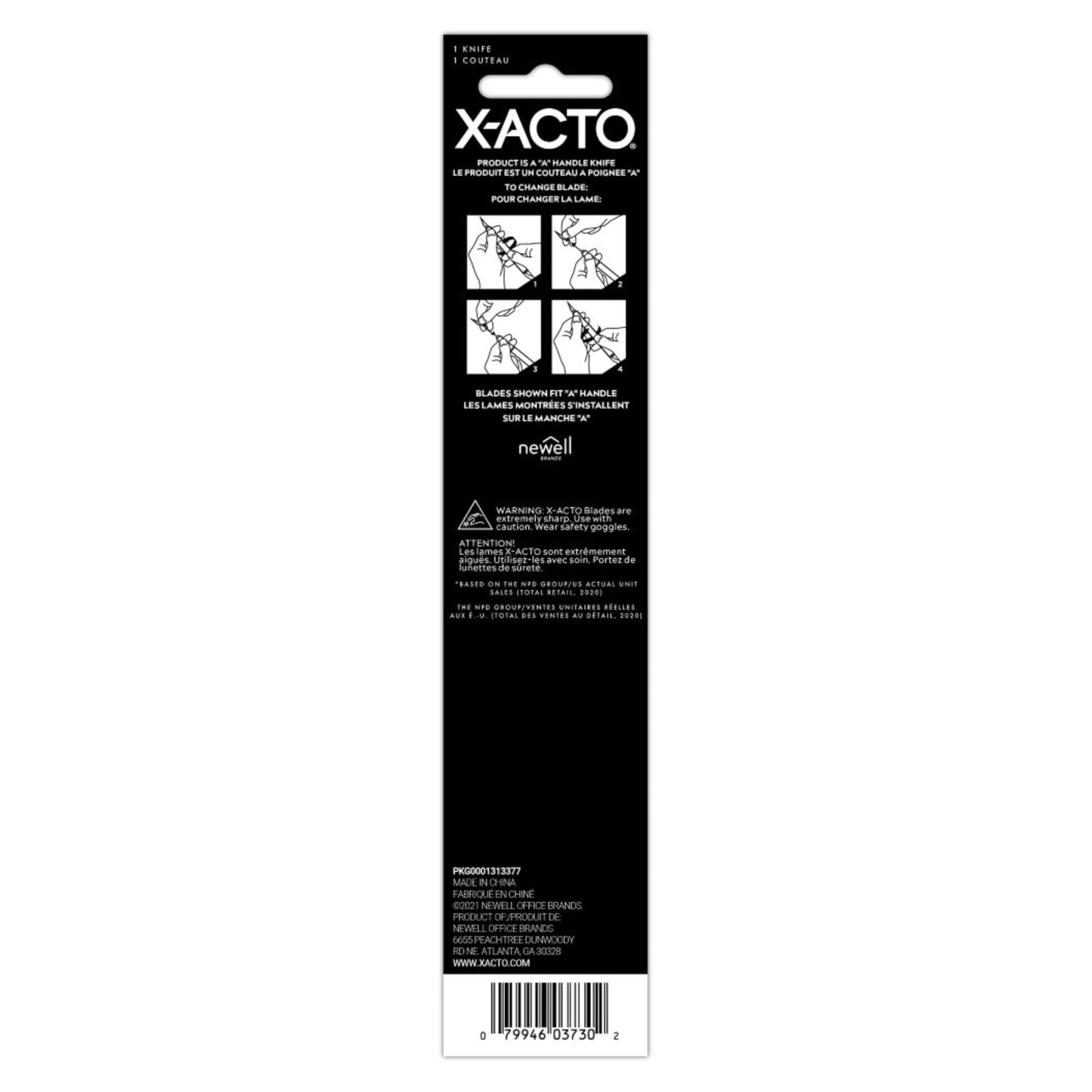 X-ACTO Rubber-Barrel Hobby Knife, X3000 Knife, Includes Three #11 Blades - Textured Grip, Makes Precise Cuts