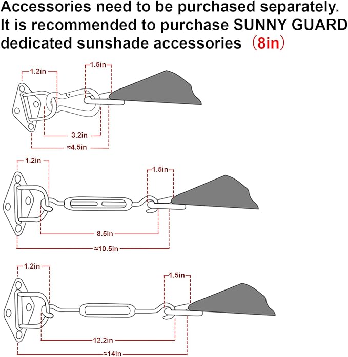 SUNNY GUARD Custom Size 11'x22' Rectangle Butter Cream UV Block Sunshade for Backyard Yard Deck Patio Garden Outdoor Activities and Facility(Customized)
