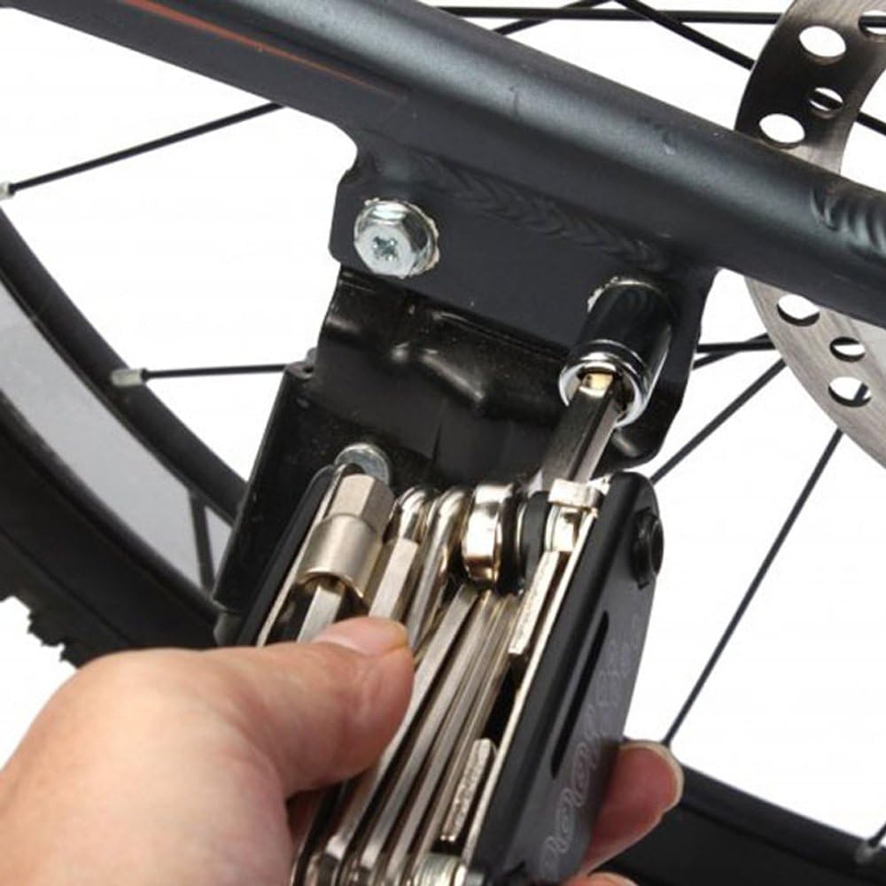 DAWAY B32 Bike Repair Tool Kit - 16-in-1 Multi-Function Bicycle Mechanic Fix Tools Set with Glueless Tire Tube Patches & Tire Levers, Compact Bag Included, Ideal Gift for Cyclists