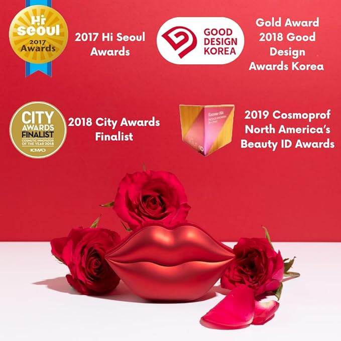 KOCOSTAR Lip Mask Rose and Peach Duoduo Bundle, Korean Hydrating Lip Care Treatment Set