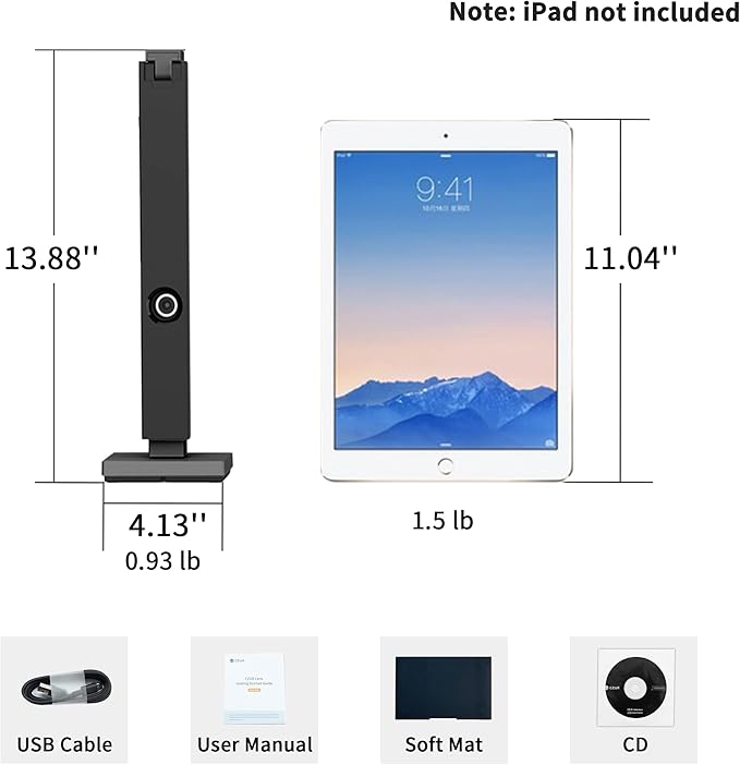 CZUR Lens1200 Pro Portable Document Scanner, 12MP USB Document Camera, Fast Scan 1s/Page, Capture Size A4, Easy-to-Use OCR, Travel-Friendly Mobile Scanner for Mac & Windows(Not for Books)