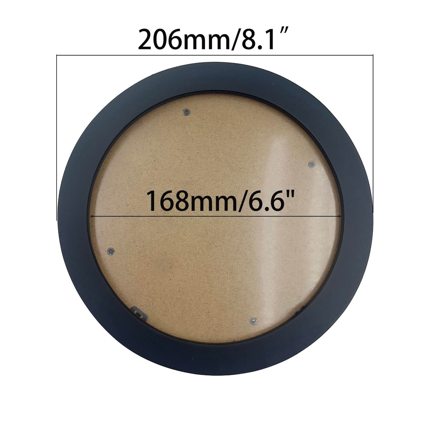 Yidaz 2 Pcs Wood Embroidery Hoop Frames Round Cross Stitch Display Frame for DIY Art Craft Sewing Ornaments(Black, 7 Inch)