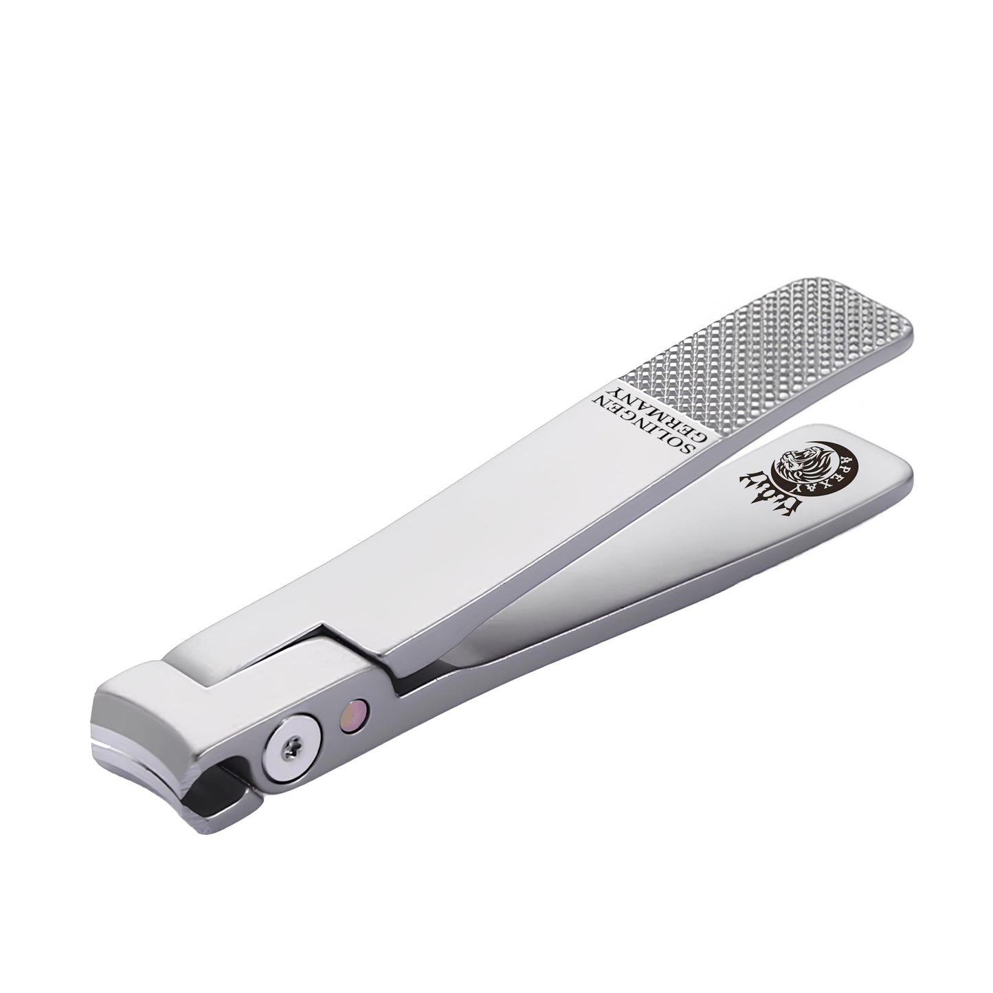 Made in Solingen, Germany - Apexay Professional Nail Clipper – Surgical Stainless Steel | Travel-Size Manicure & Pedicure Tool in Genuine Leather Case | Ethically Made in Solingen, Germany. (Grey)