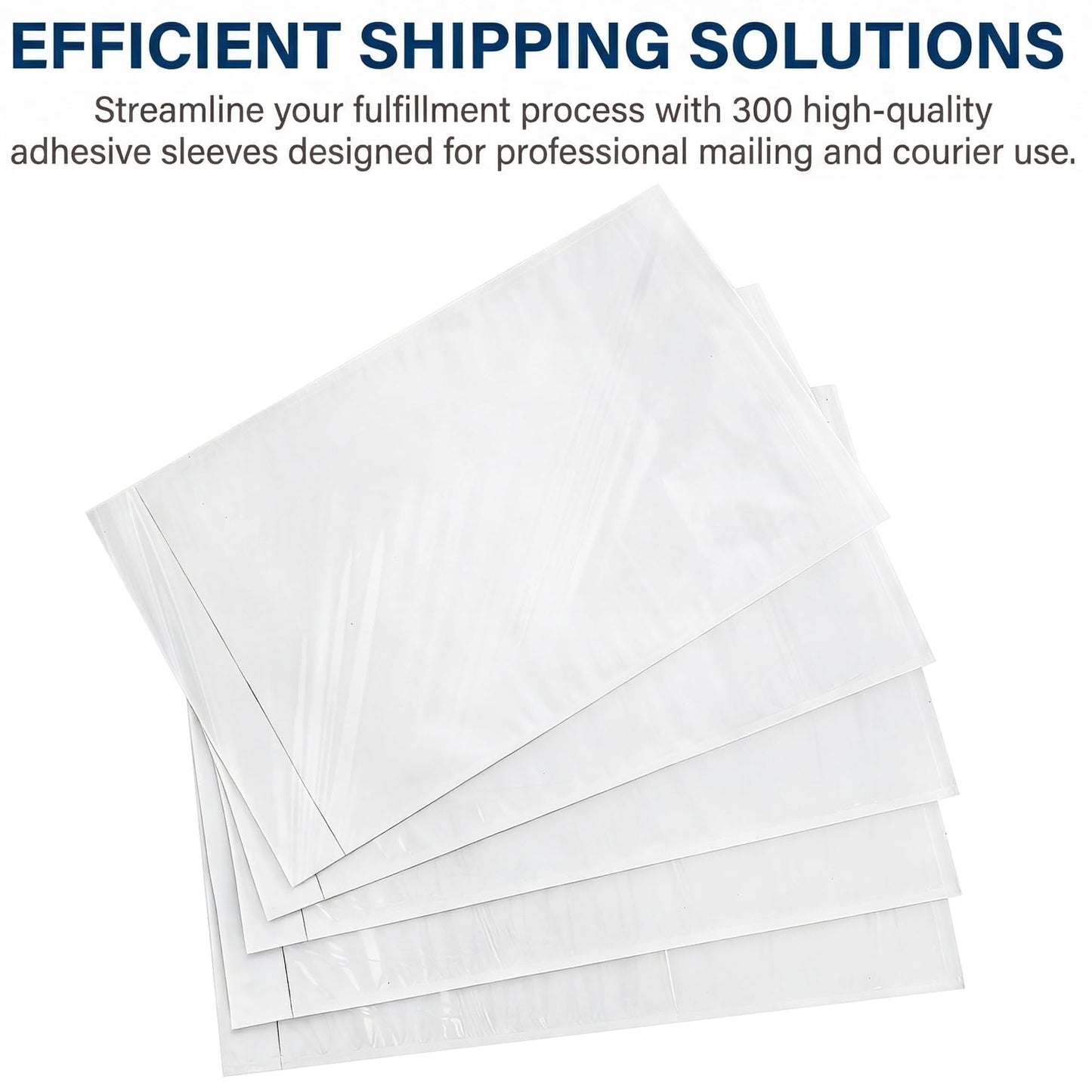 Nicunom 300 Pcs Packing List Envelopes 6''x10'', Adhesive Shipping Sleeves Clear Shipping Label Pouches for Mailing