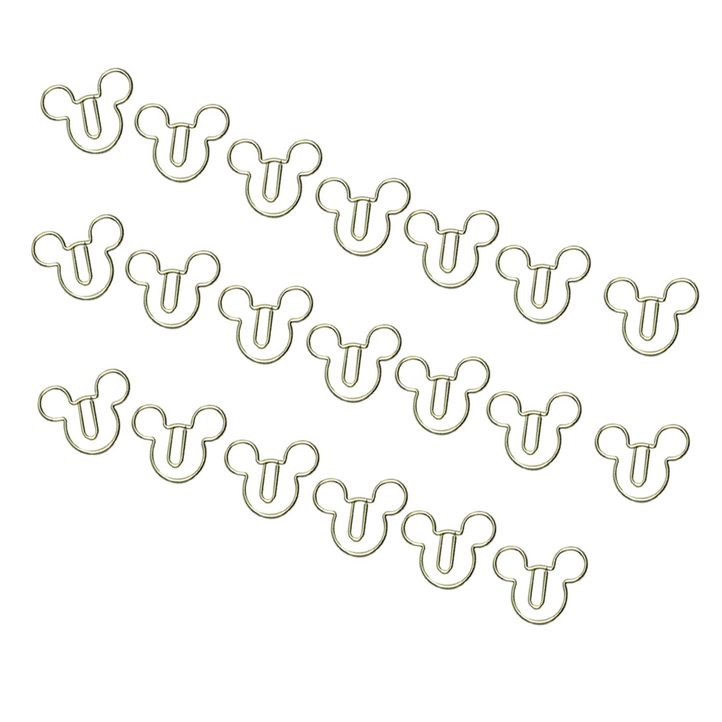 20 Pack Mouse Head Paper Clips Bookmark Clamp for Documents Books Organized Scrapbooks Calendars Album Envelope