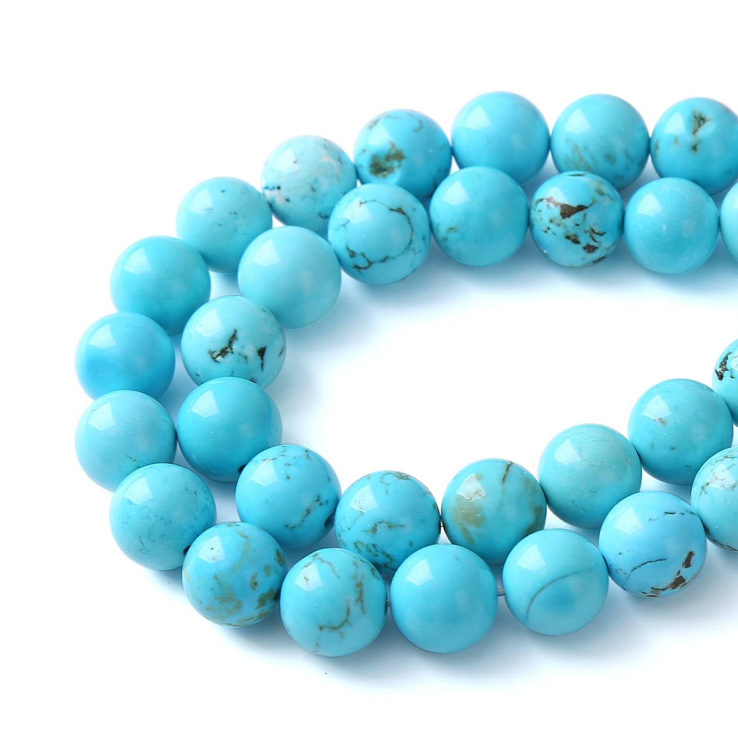 4MM 86PCS Natural Stone Turquoise Beads for Jewelry Making DIY Bracelet
