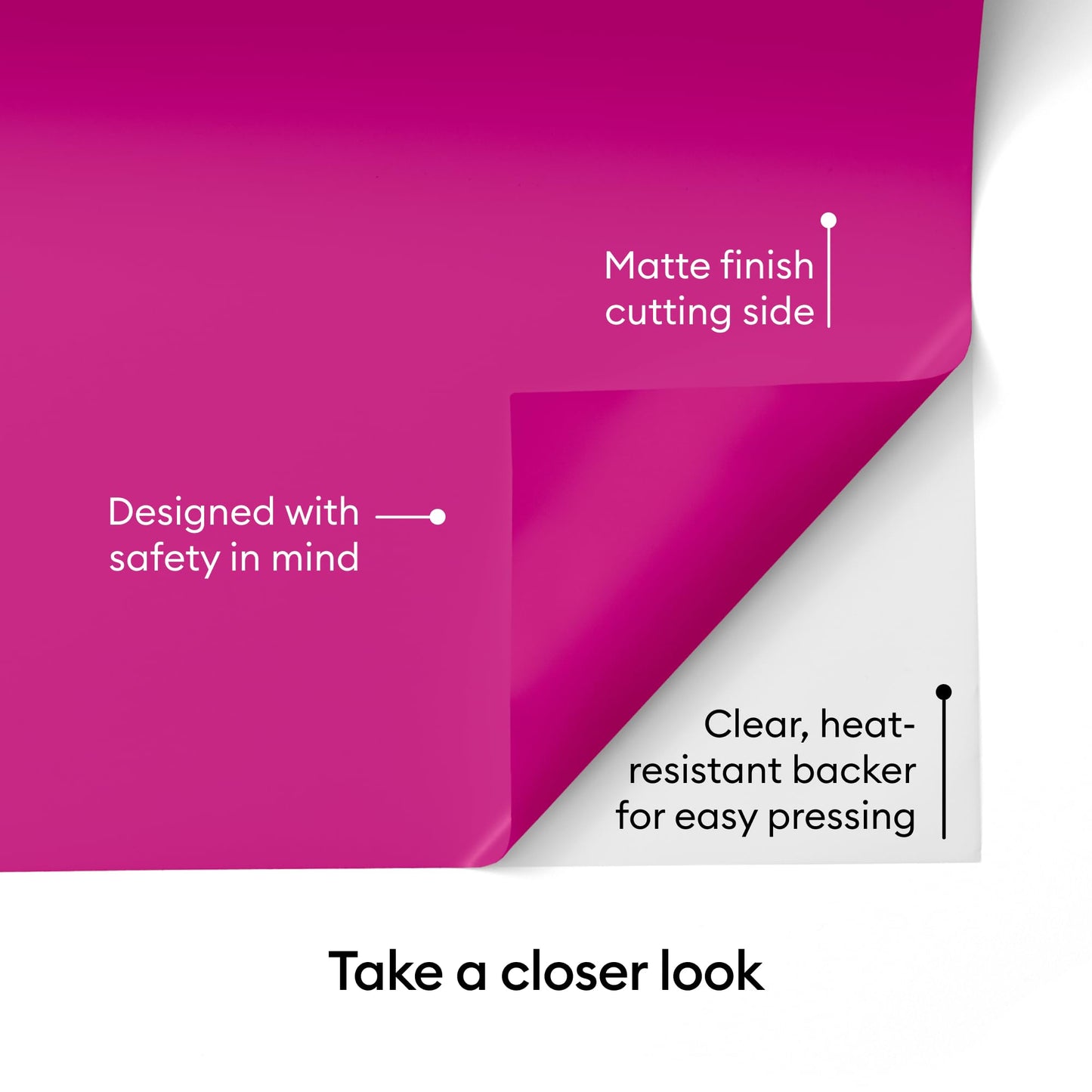 Cricut® Value Iron-On, Magenta (12 in x 20 ft) - HTV Heat Transfer Vinyl