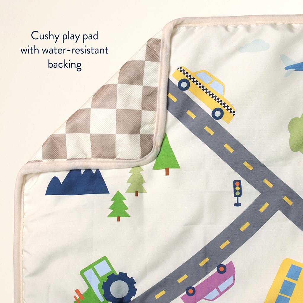 Itzy Ritzy Playmat - 2 in 1 Travel Playmat (City Print)