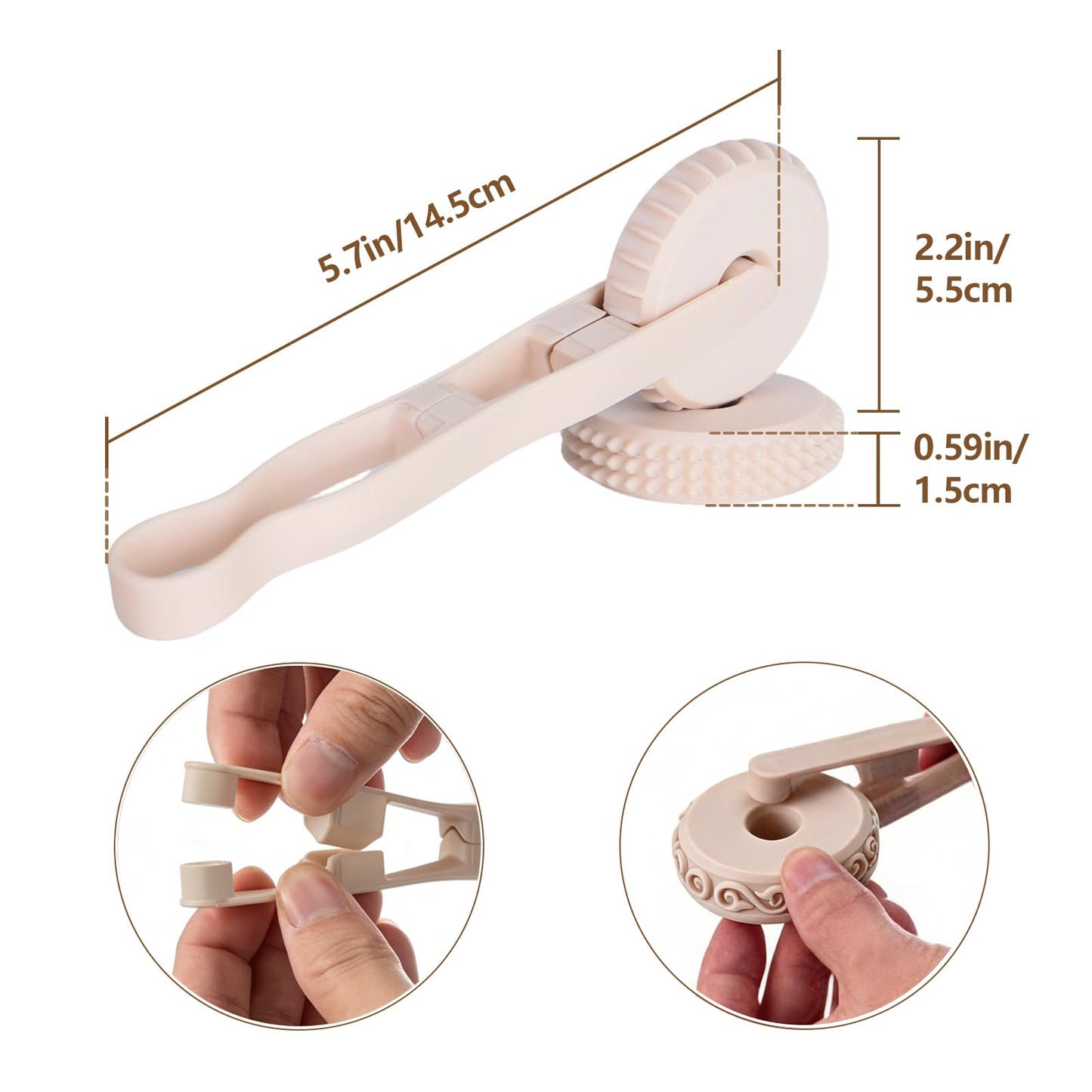 Clay Texture Rollers, 6 Patterns Clay Sculpting Tools, Clay Roller Set for Modeling, Painting, Pottery & Crafting