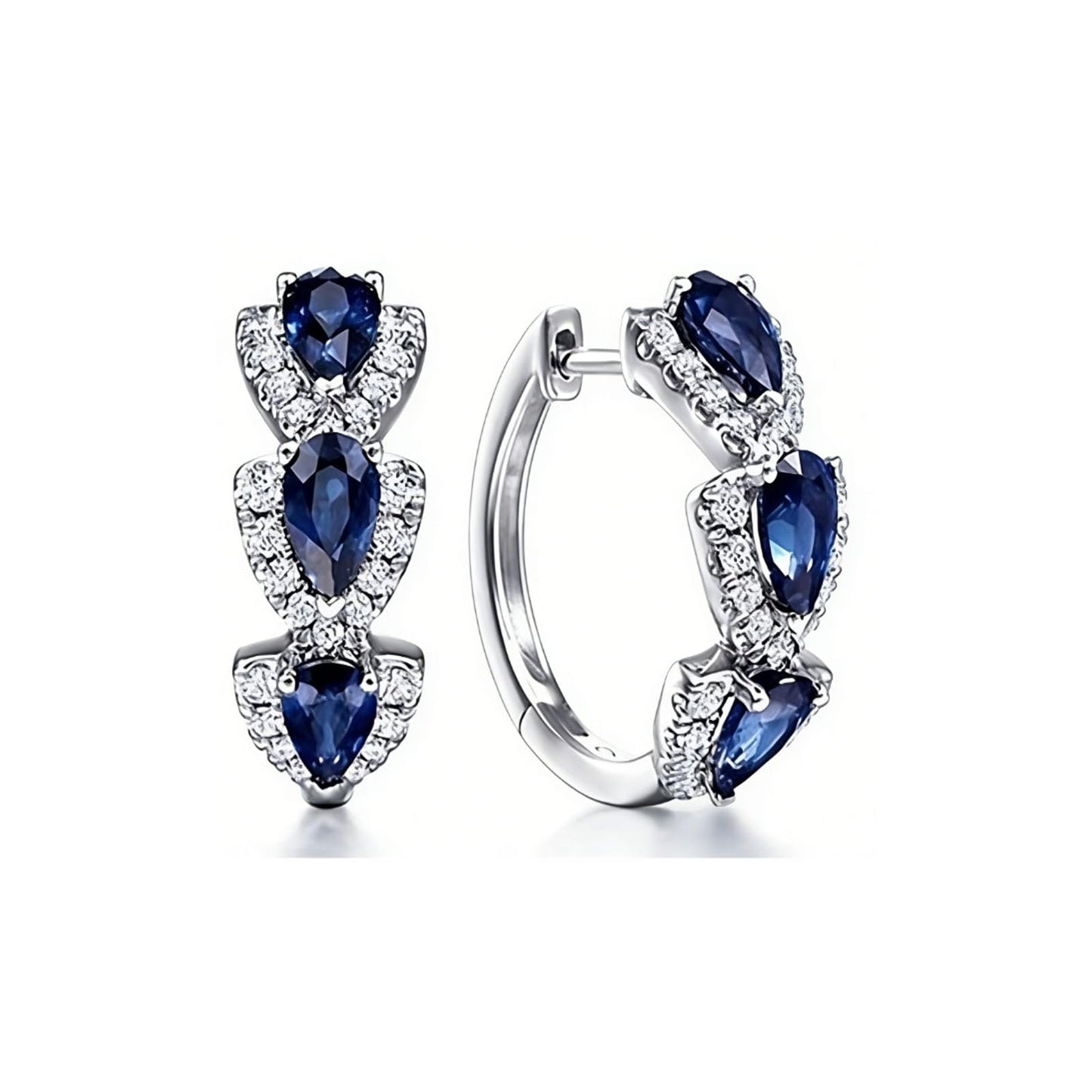 Histone Lymphatic Earring For Women, Lovefinity™ Honorable Joy Halolux Lymphvity Magnetotherapy Germanium Earrings Hoop Jewelry Gifts (Hoop-Blue)