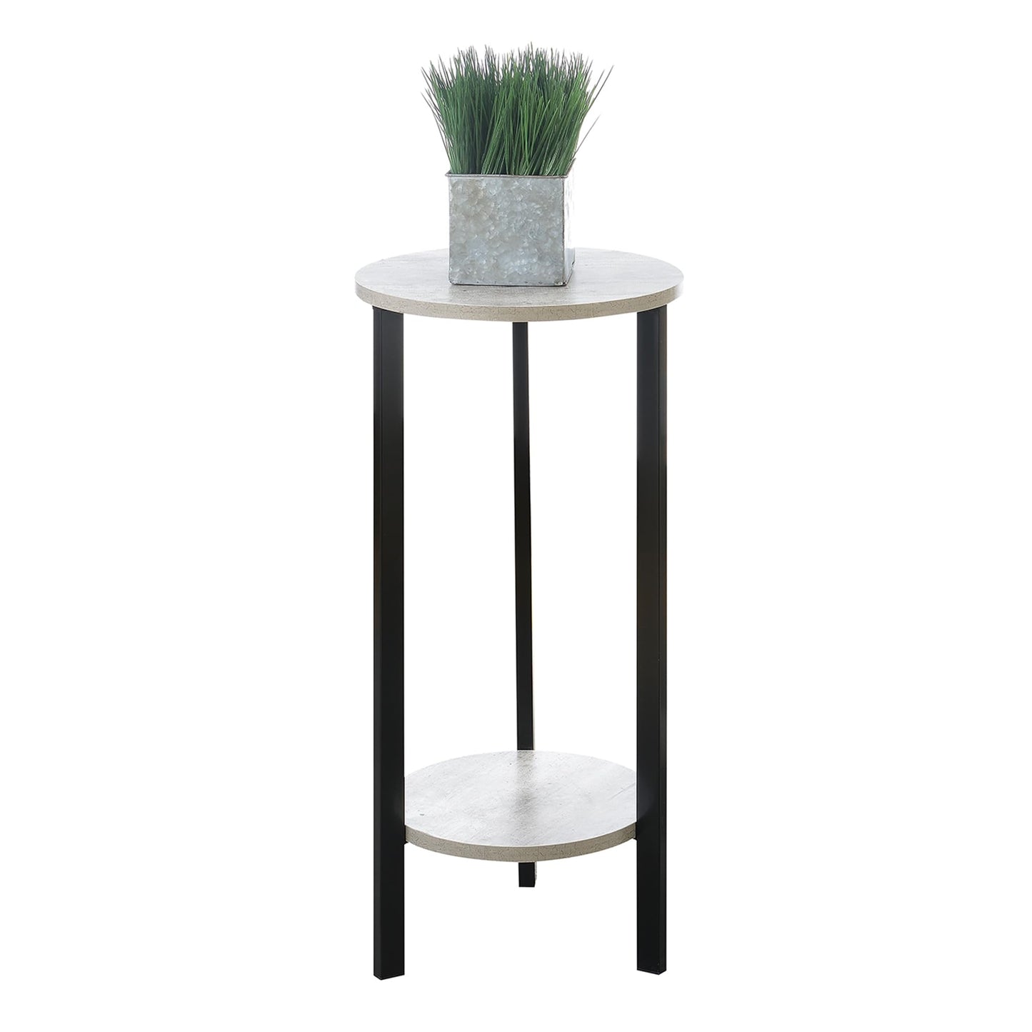 "Convenience Concepts Graystone 31"" Plant Stand, Faux Birch / Black" (111253)