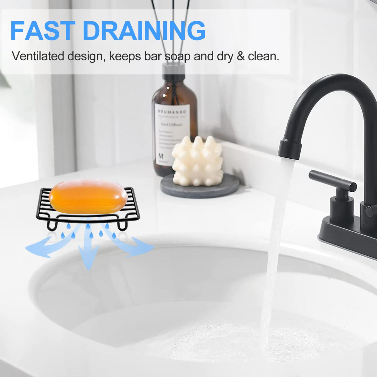 Soap Dish Stainless Steel Bar Soap Holder for Shower Bathroom