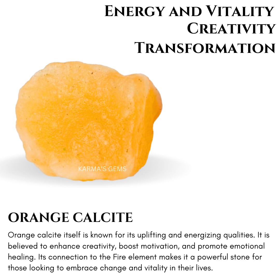 Crystals, Rocks, Jade, Crystals and Healing Stones, Witchcraft Supplies, Healing Crystals, Stones, Healing Stones, Rock Collection, Agate, Raw Stones (Orange Calcite, 2 Pcs)
